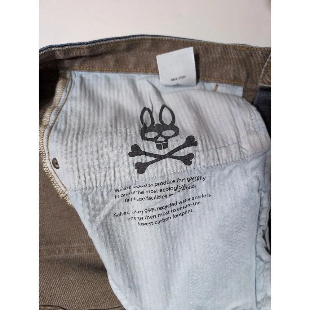 PSYCHO BUNNY Men's Denim Jeans Blue Gray ~ 40 x 29